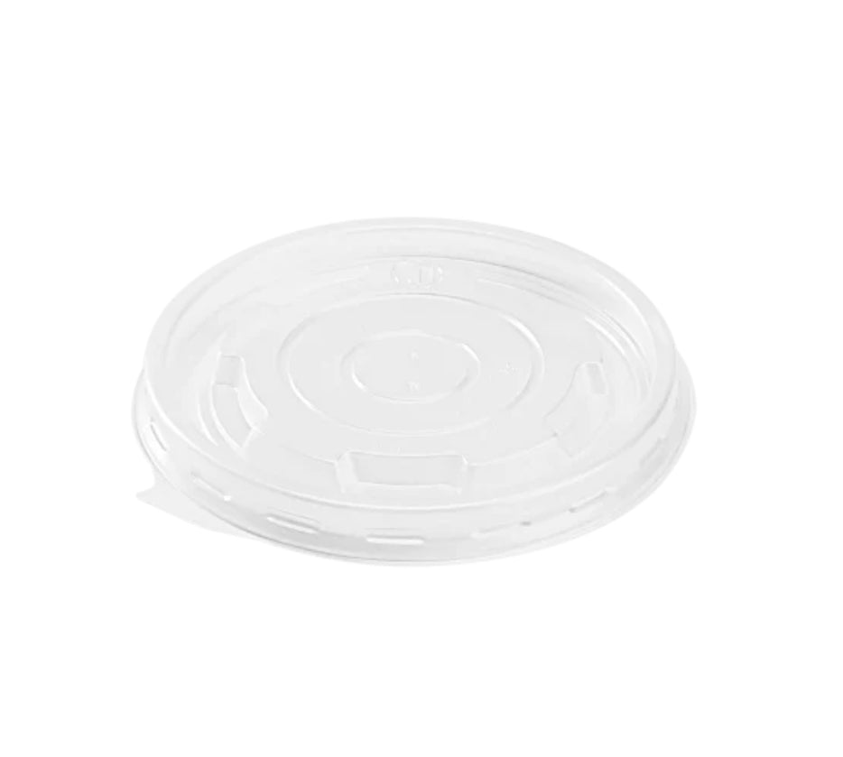 20oz PP Plastic Food Container Flat Lids (127mm) - 600 pcs