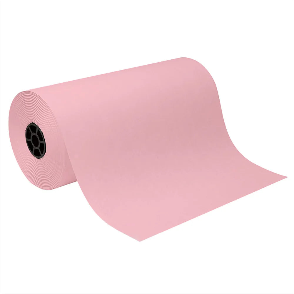 Pink Butcher Paper 1 Roll (19 lbs) 18" x 1000'" - Case - 1 Units