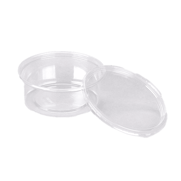 Campeones Clear Deli Container and Lid Combo Microondavable 250 Conjunto de 8 oz - Caso - 500 unidades
