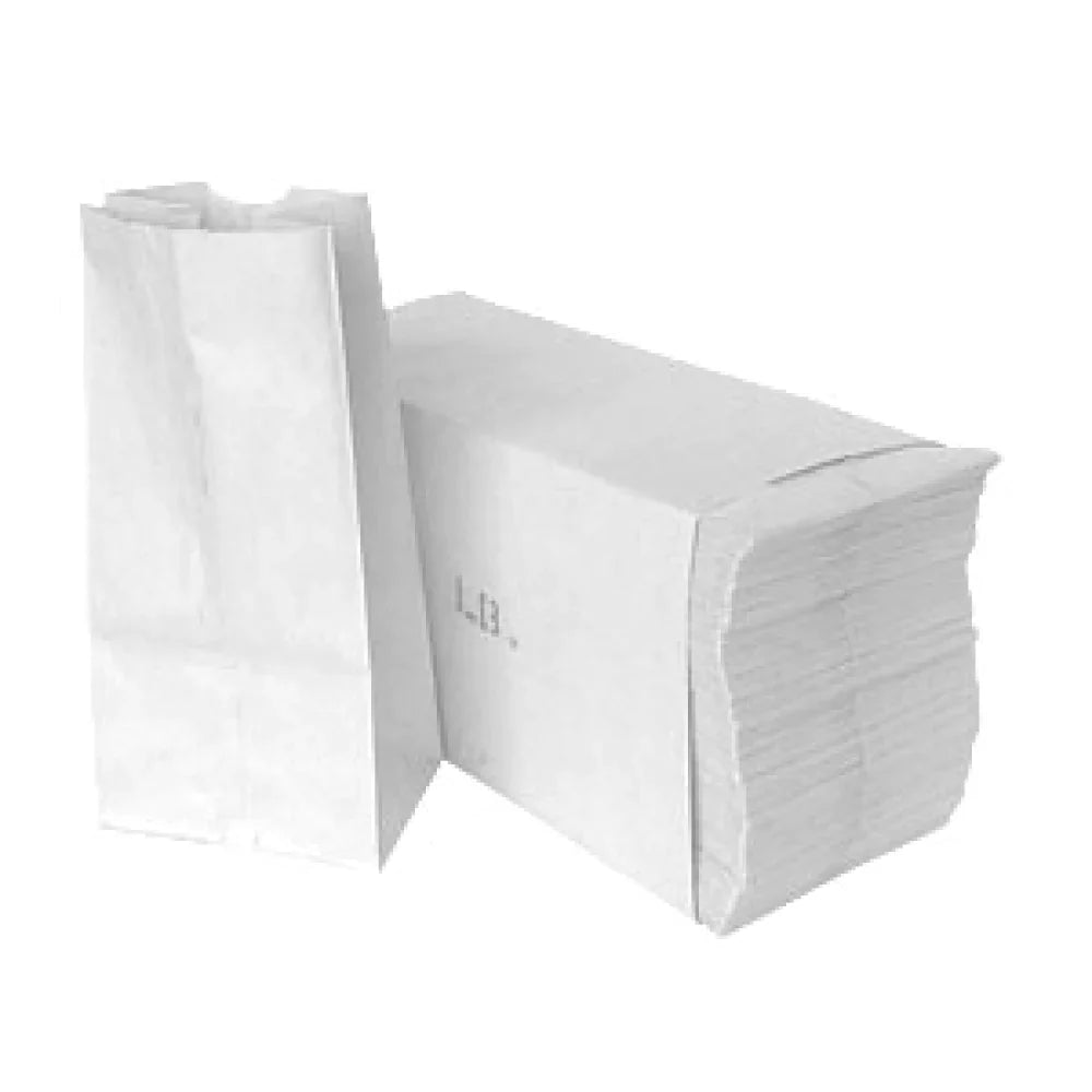 Bolsa de papel blanco 500 CT Bundle #12 (7 "x 4.5" x 13.7 ") - Caso - 500 unidades