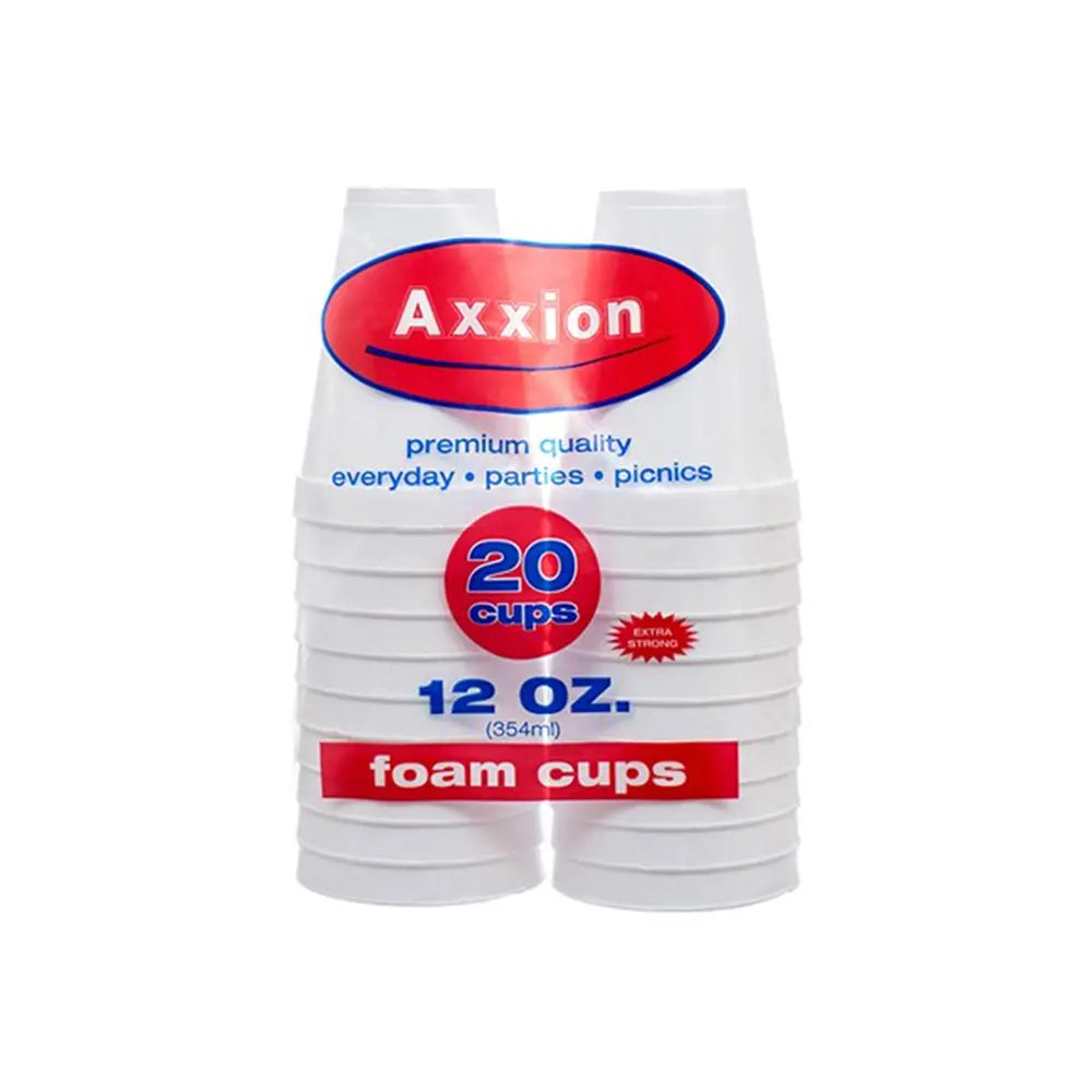 Axxion Foam Cup 18ct 12 oz - Case - 18 Units