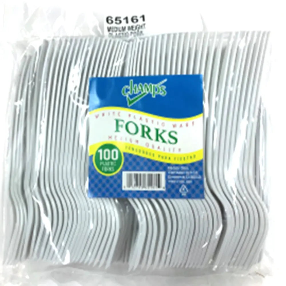 Champs White Fork 100 ct med - Case - 10 Units