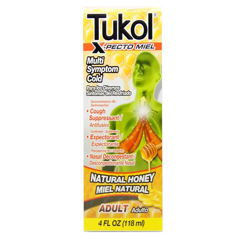 Tukol Honey Adult Cough & Congestion 4 oz - Case - 3 Units