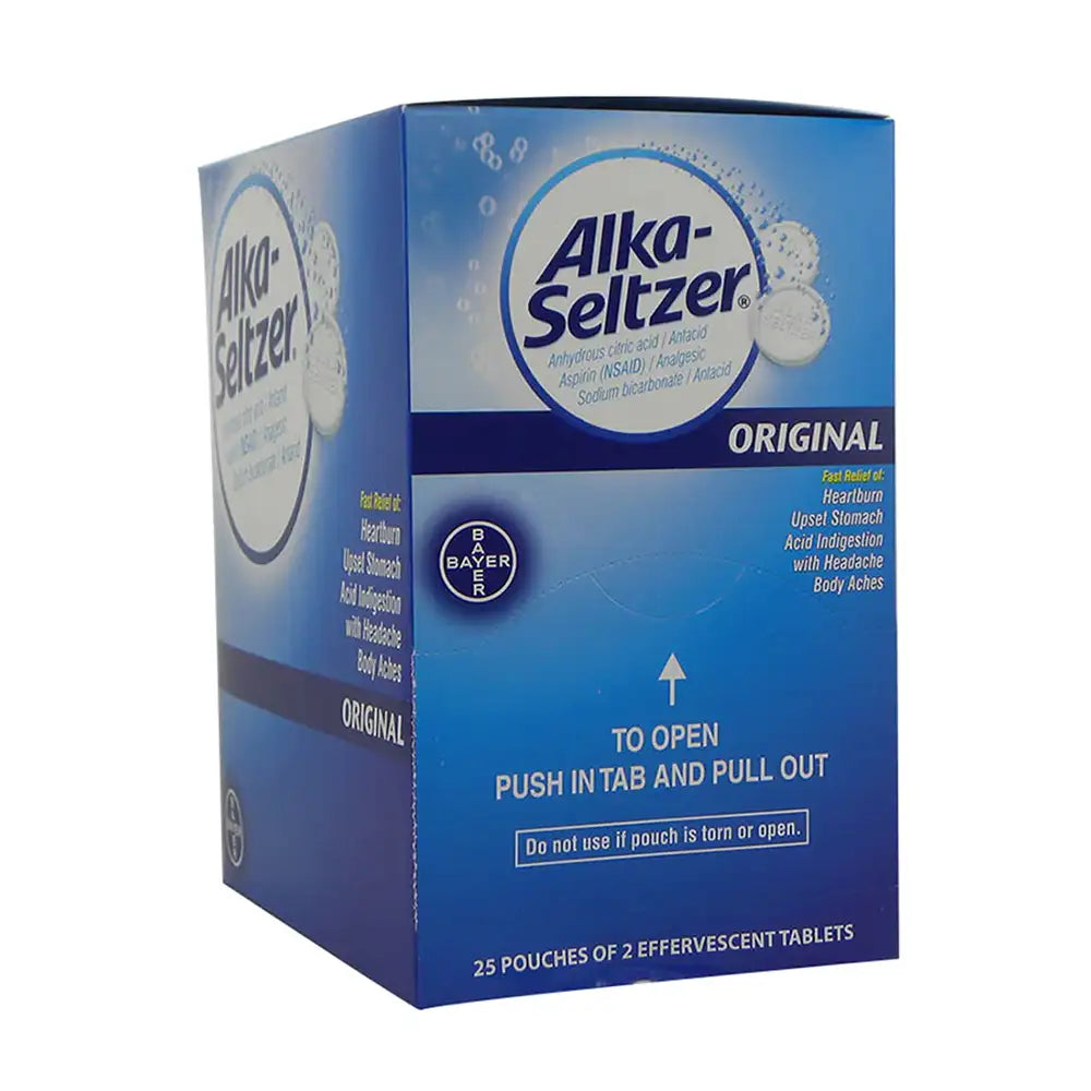 Alka Seltzer Original Pain Dispenser 2 ct - Case - 25 Units