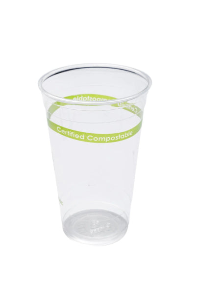Cups for Cold Beverages, 24oz, PLA - 600 pcs