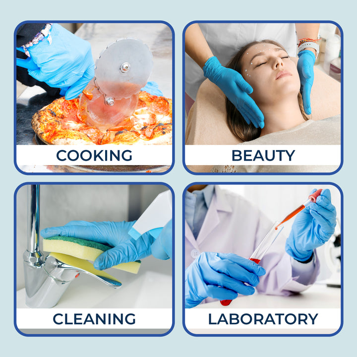 CHA J-Care Nitrile Exam Gloves - Blue