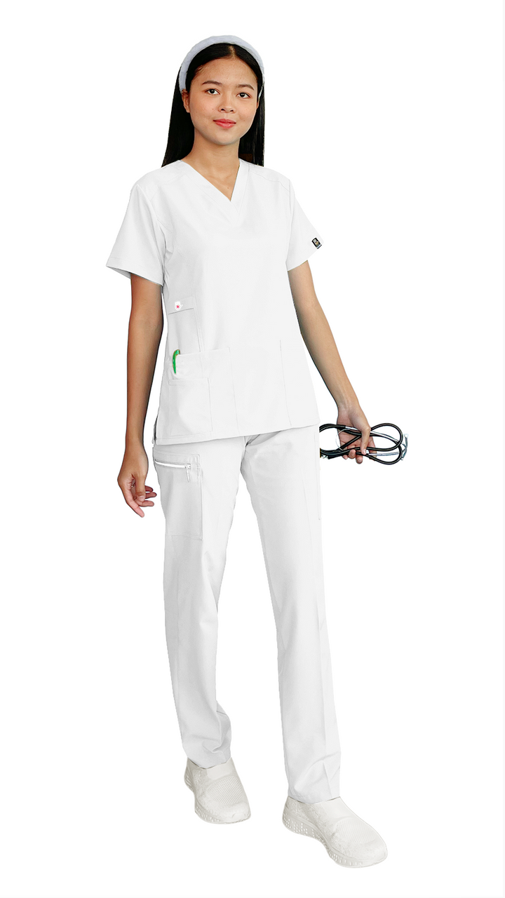 Women's Gentle Stretch Slim Fit Zipper Set - Style ST88