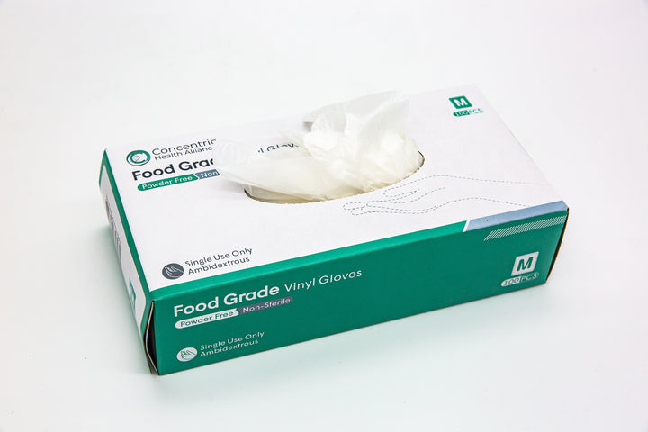 Guantes de vinilo para uso general o de grado alimenticio