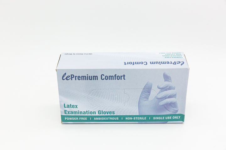 Guantes de examen de látex Lepremium - sin polvo