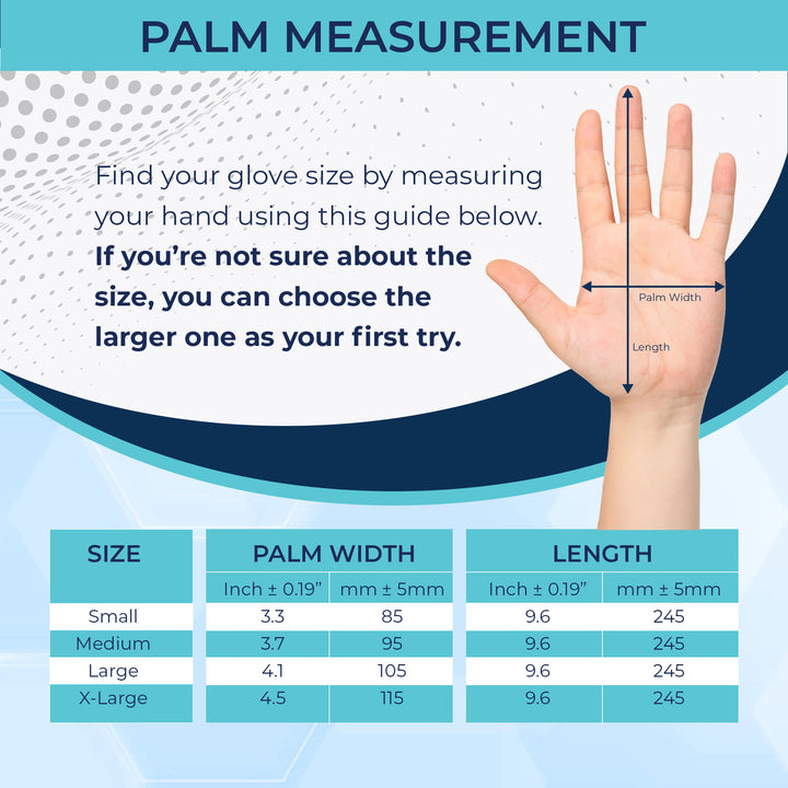 Guantes de examen de nitrilo de quimioterapia - azul