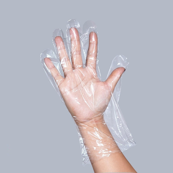 Guantes de CPE de grado de alimentos de fundición de cha poly