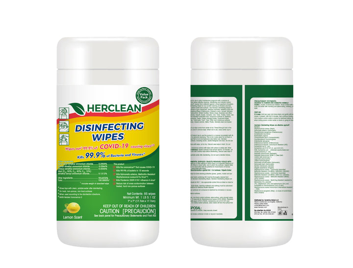 Disinfecting Wipes EPA List N | Case of 12