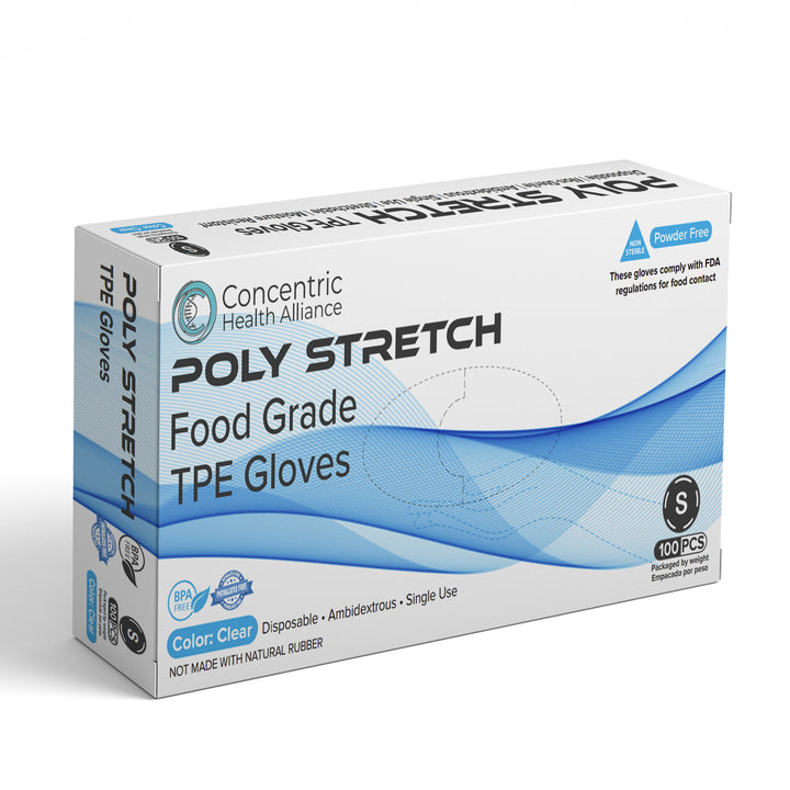 Guantes TPE de Grado de Alimentos Cha Poly Stretch