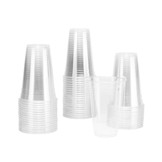 Cups for Cold Beverages, 20oz, 3.8", PET Plastic - 1,000 pcs