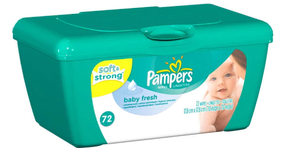 Pampers Baby Wipes Pop-Top Complete Clean 72 ct - Case - 8 Units