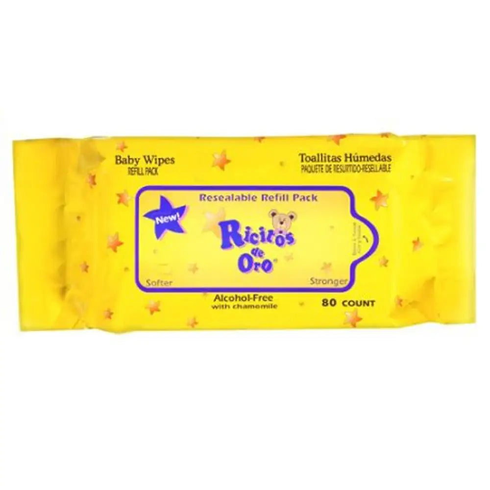 Ricitos De Oro Baby Wipes 80 ct - Case - 24 Units