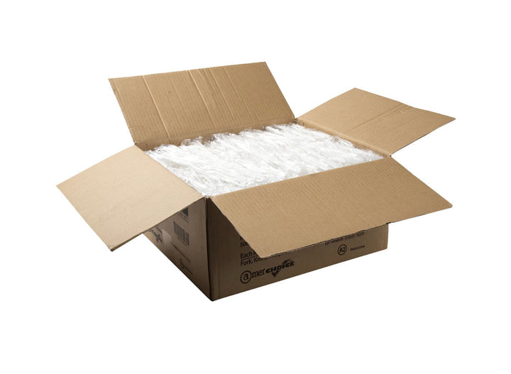 Cutlery Kit, PP, 3 Piece White Medium Weight (F,K,S), 500 Kits