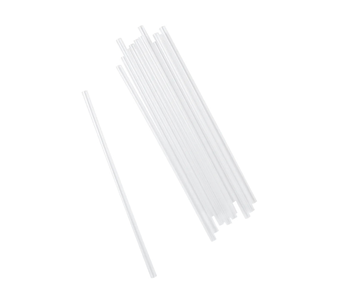 Jumbo Straws, 7.75", Clear, Unwrapped - 12,000 pcs