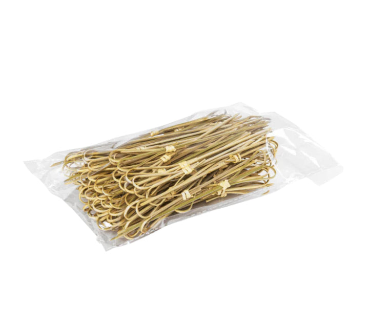 Bamboo Heart Looped Skewer, 6" - 5,000 pcs