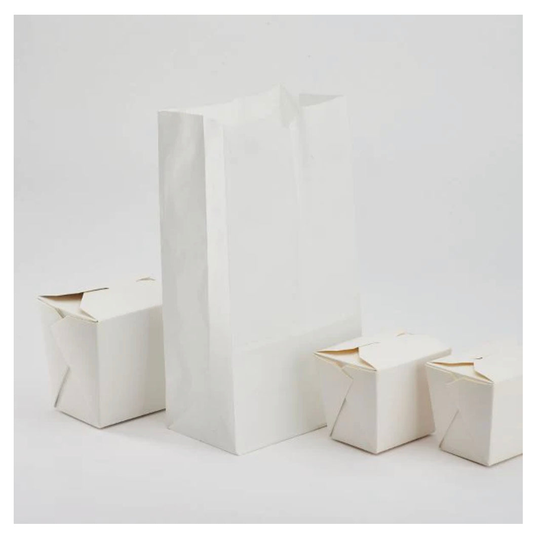 Paper Bag, 4 lb, White - 2,000 pcs