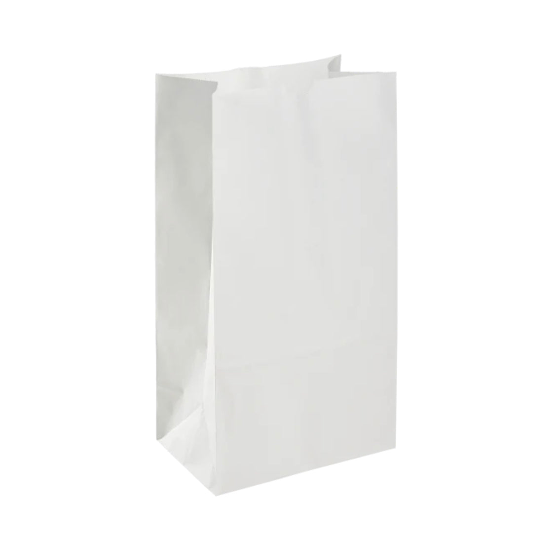 Paper Bag, 12 lb, White - 1,000 pcs