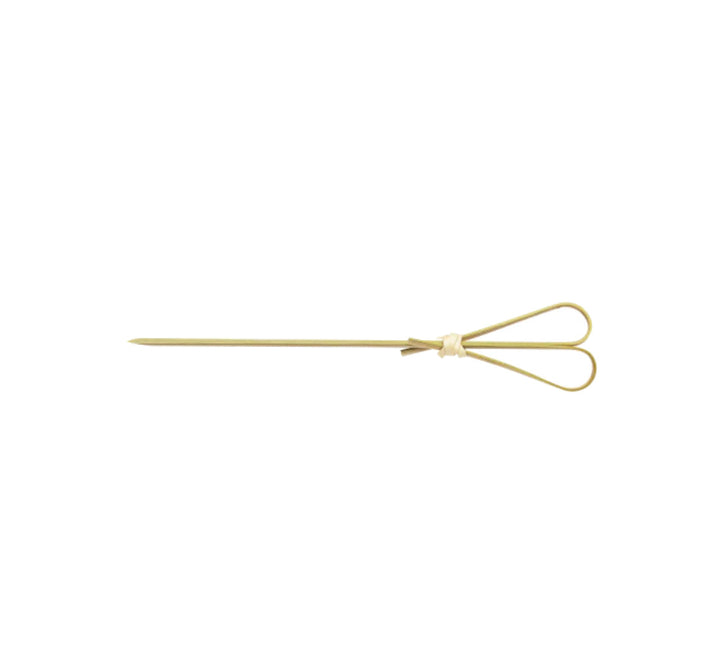 Bamboo Heart Looped Skewer, 6" - 5,000 pcs