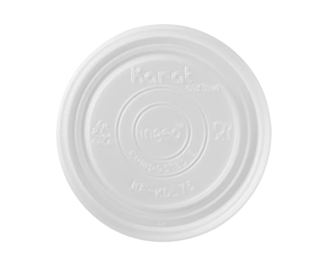 Eco Friendly - PLA Flat Lid for 6-10oz Eco Food Cups (90.8mm) - 1,000 pcs