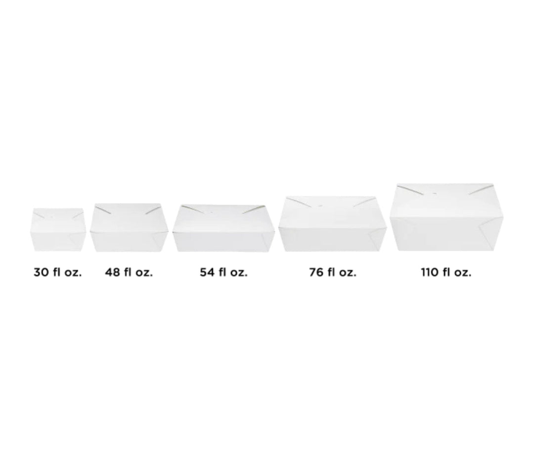 Fold-To-Go Box, #1, 30 fl oz, White - 450 pcs
