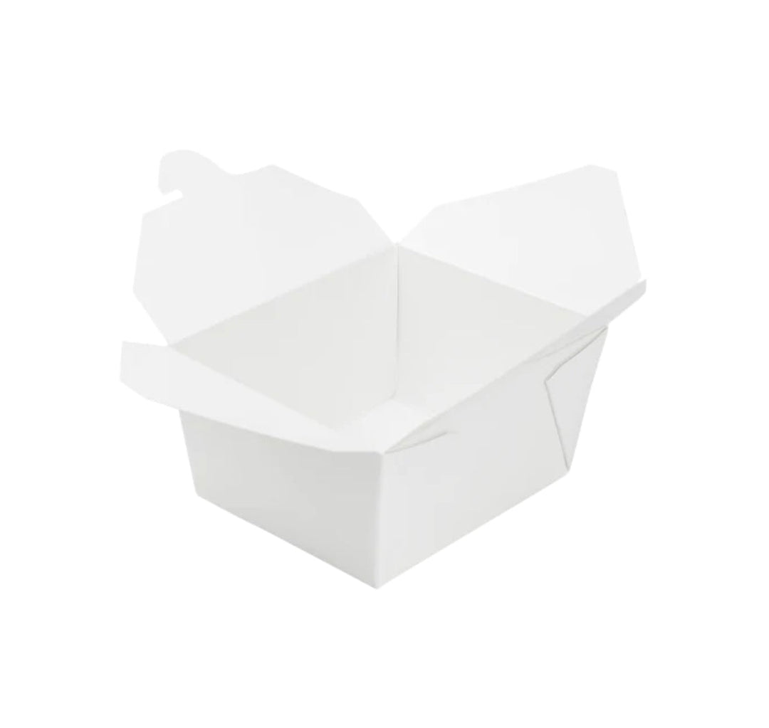 Fold-To-Go Box, #1, 30 fl oz, White - 450 pcs