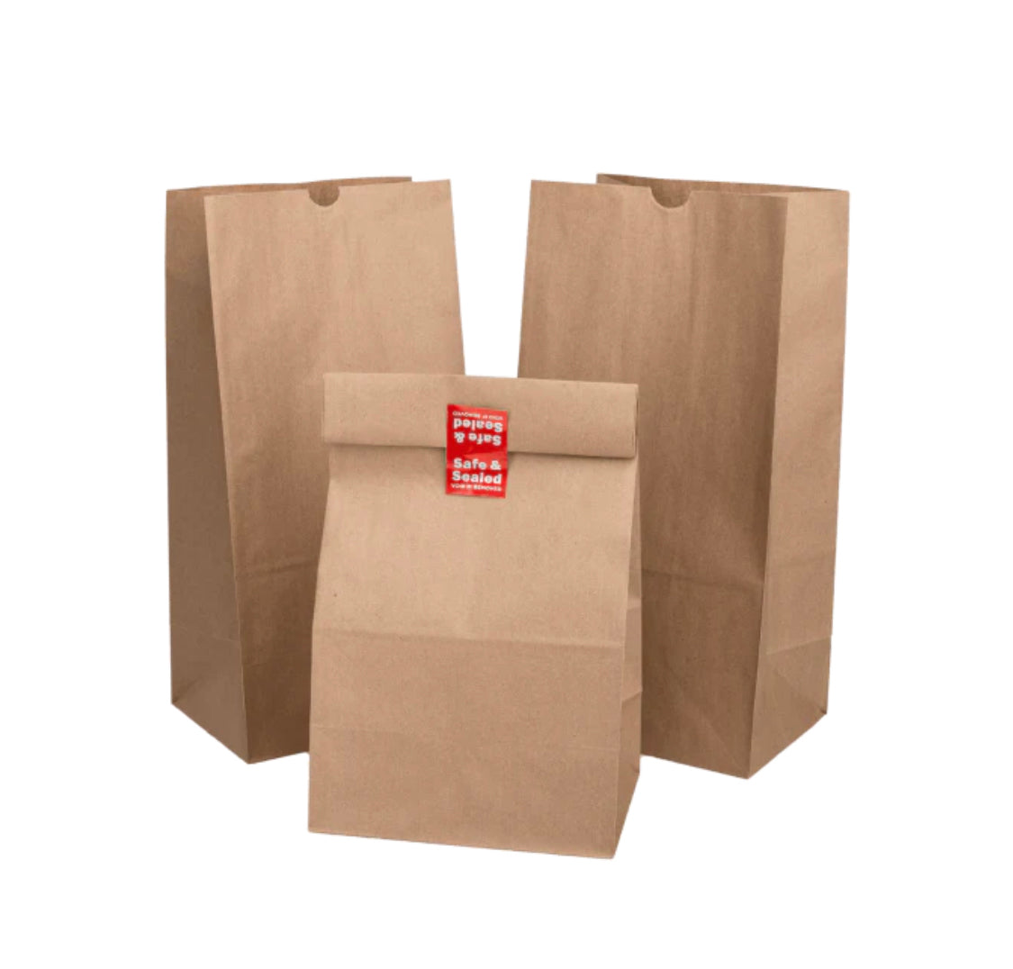 Paper Bag, 20 lb, Kraft - 500 pcs