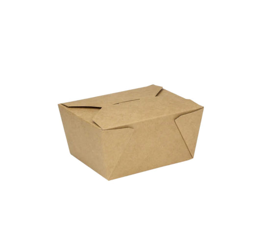 Caja plegable, #1, 30 fl oz, kraft-450 pcs