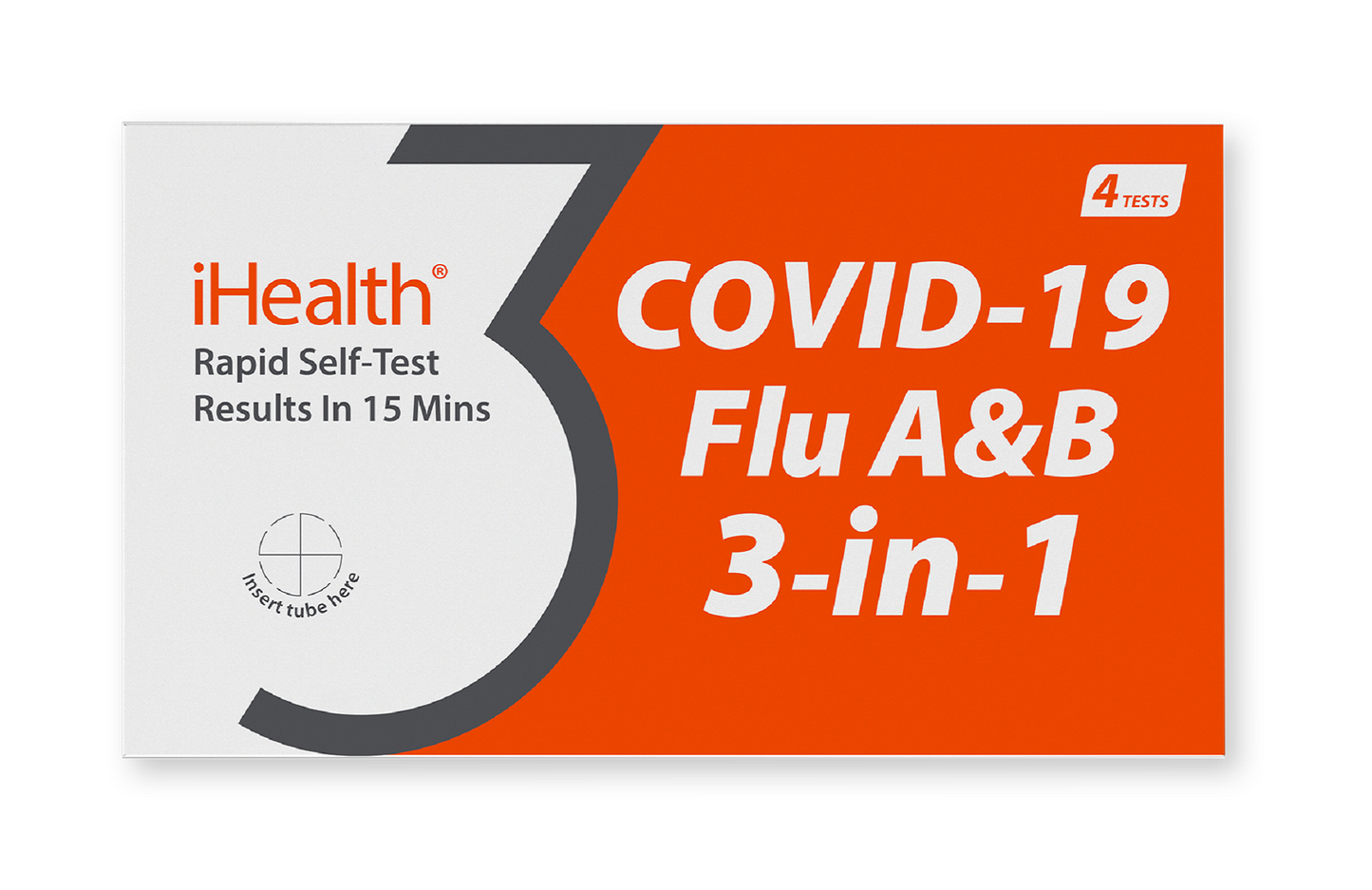 IHealth 3in1 OTC Self Administered Home COVID-19/Flu A&B Rapid Antigen Test