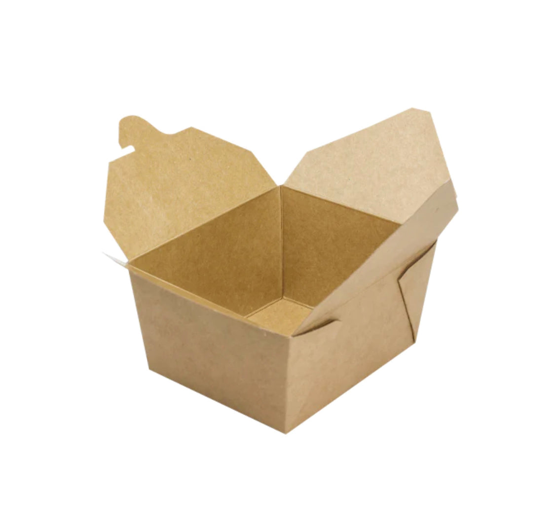 Fold-To-Go Boxes #1, 30 fl oz, Kraft - 450 pcs