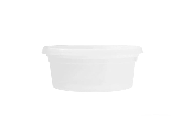 Deli Containers & Lids, 8oz, 4.6", Clear, PP - 240 sets