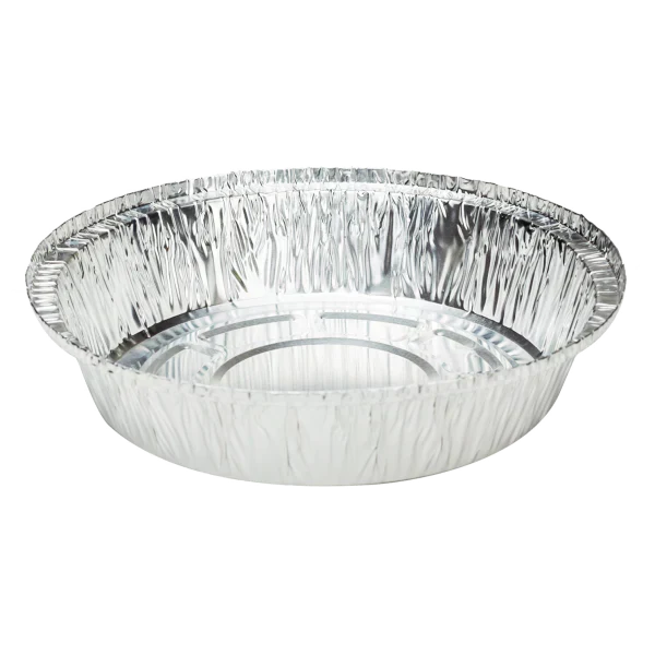7" Round Aluminum Heavyweight Foil Containers - 500 Pieces