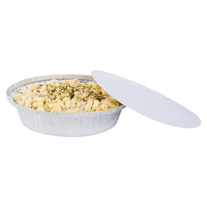 7" Round Aluminum Heavyweight Foil Containers - 500 Pieces