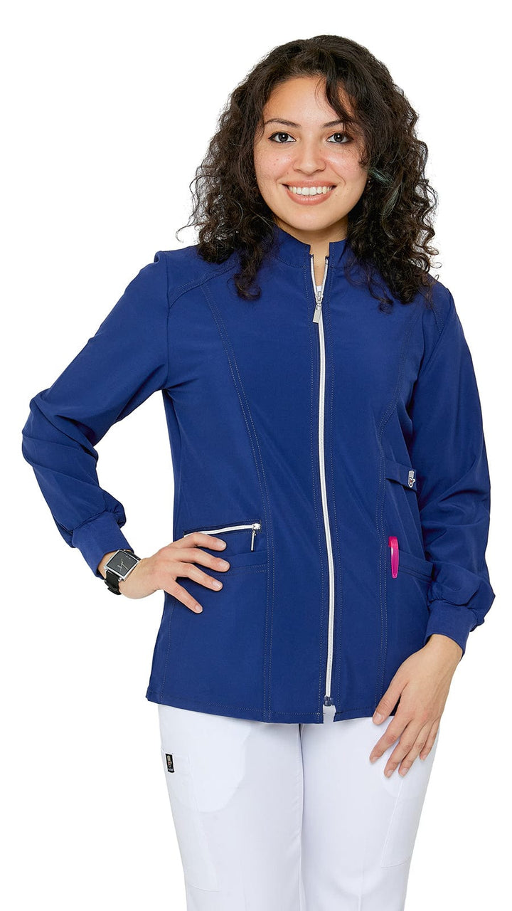 Women's Stretch Zipper Warm Up Uniform Jacket