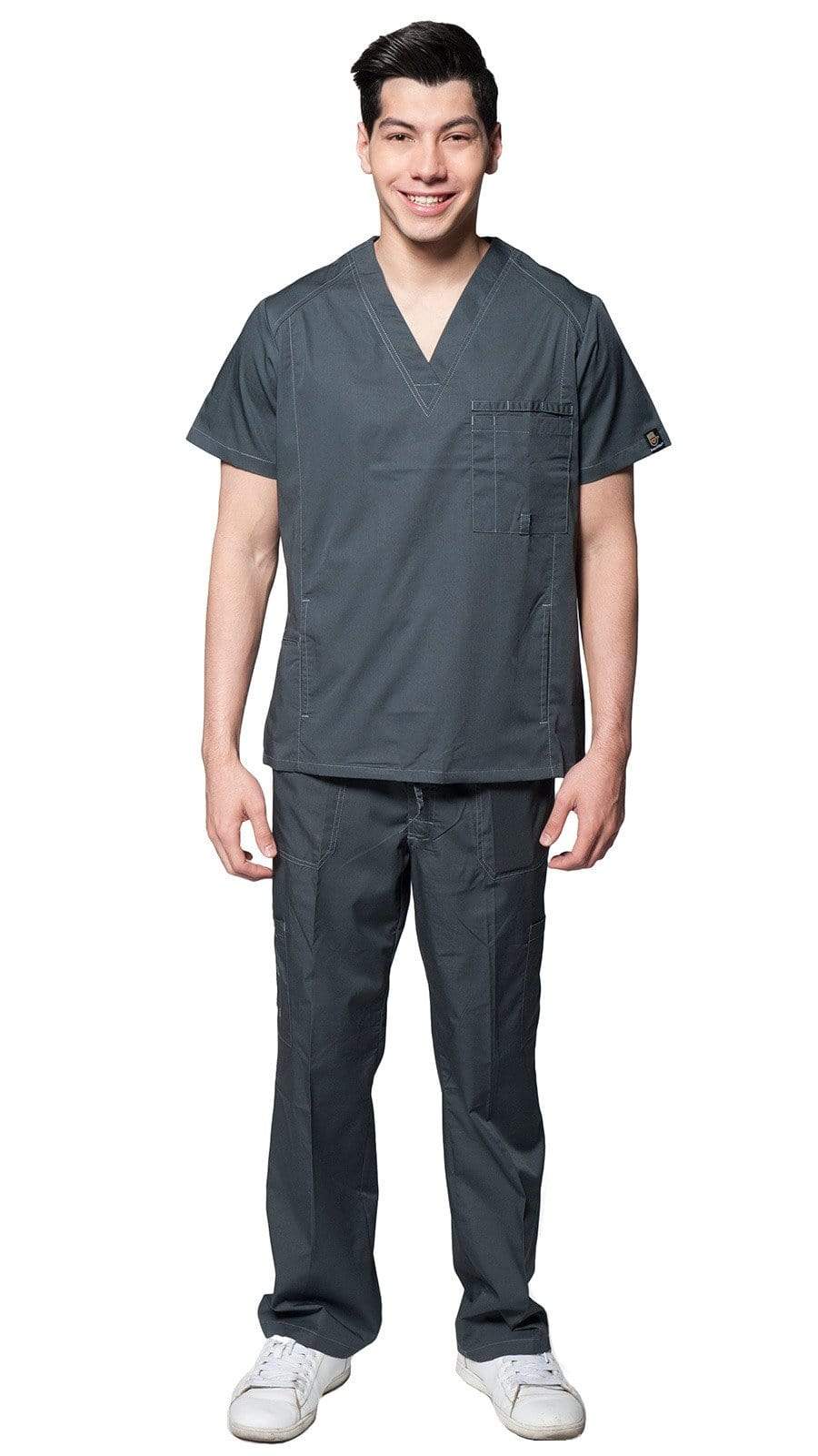 Men's Multi Pocket Utility Medical Scrubs - Style 102AV