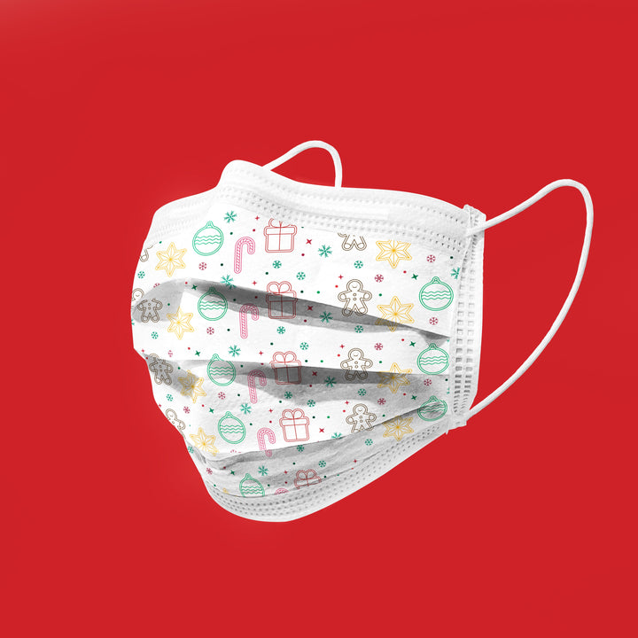 Diseñador de máscaras faciales de bucle de 3 capas desechables Nivel 1 | Caja de 50