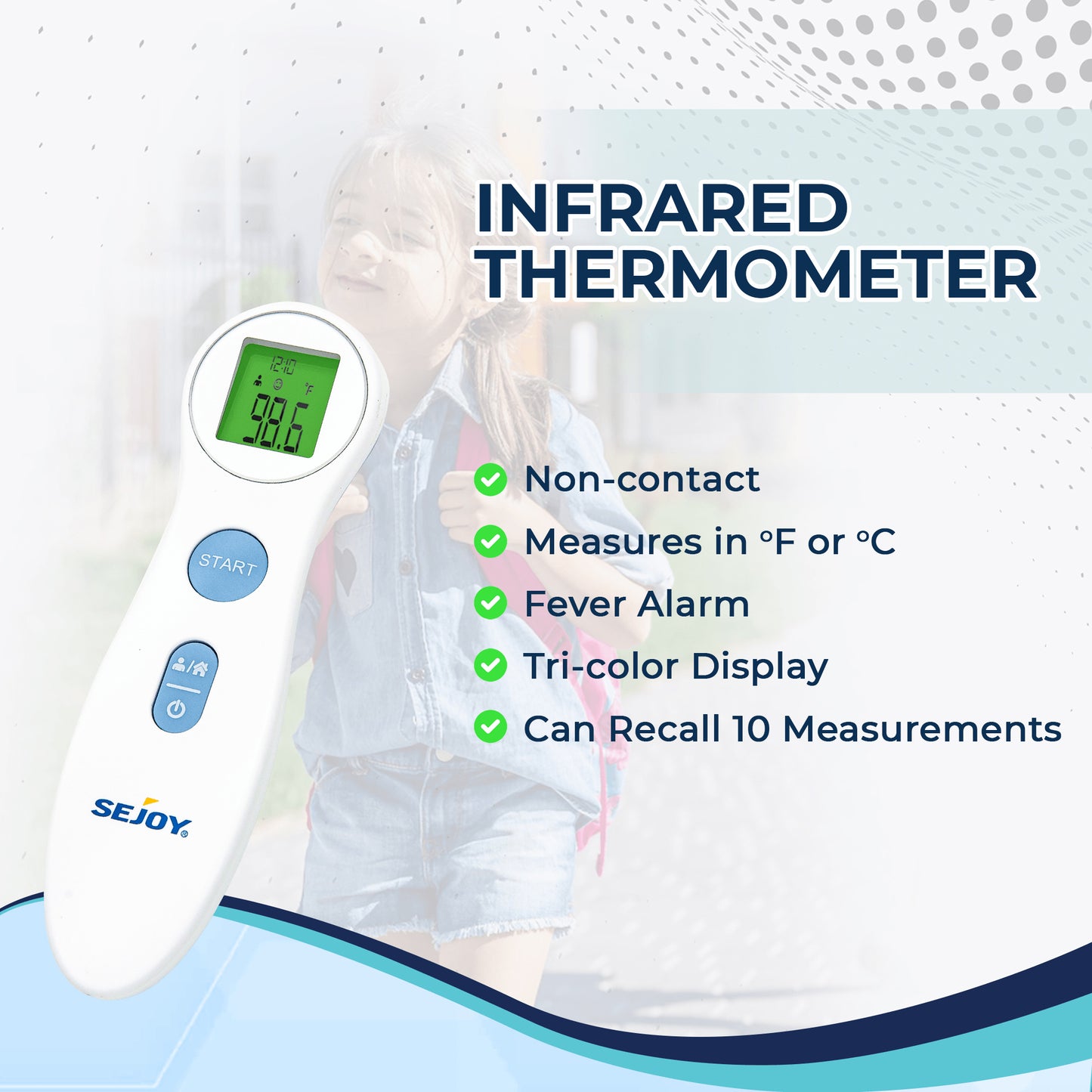 Infrared Thermometer Thermal Gun Scanner | Box of 1