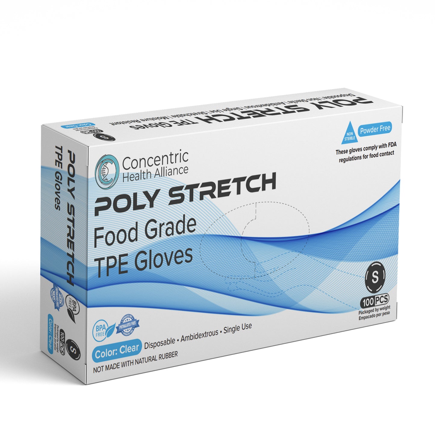 CHA Poly Stretch Food Grade TPE Gloves