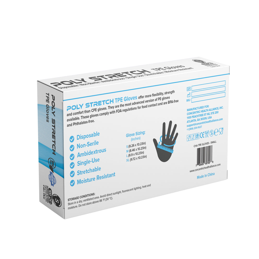 Guantes TPE de Grado de Alimentos Cha Poly Stretch